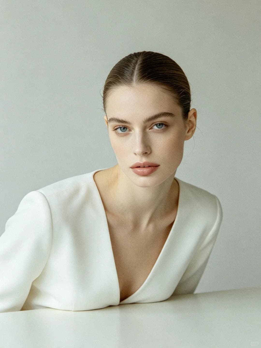 Soft studio portrait