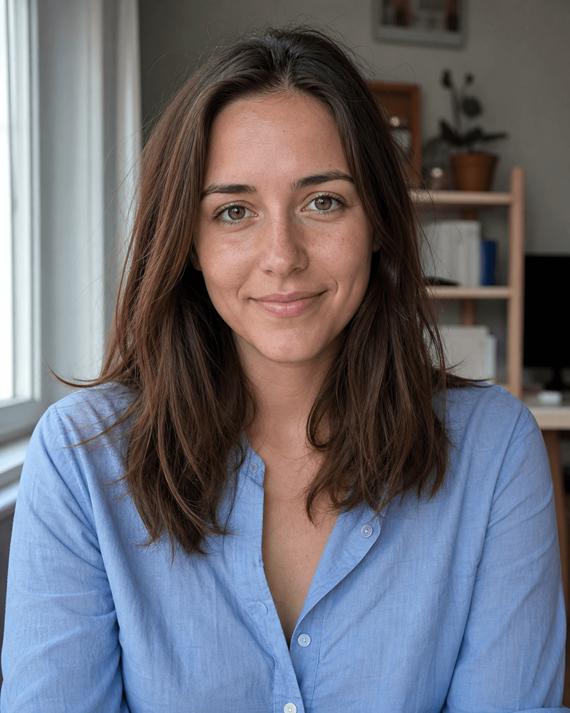 Original adult AI-created demo model used across five avatar styles