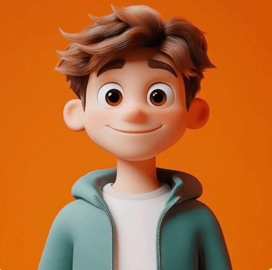 Friendly rounded 3D Discord avatar idea