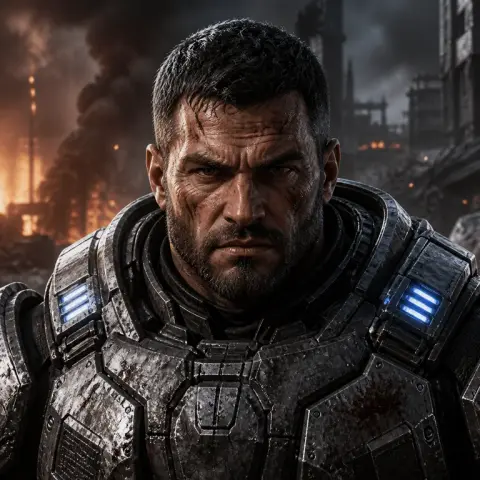 Gears of War-inspired style reference
