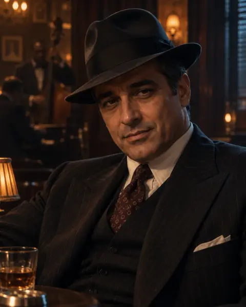 Vintage crime cinema style reference