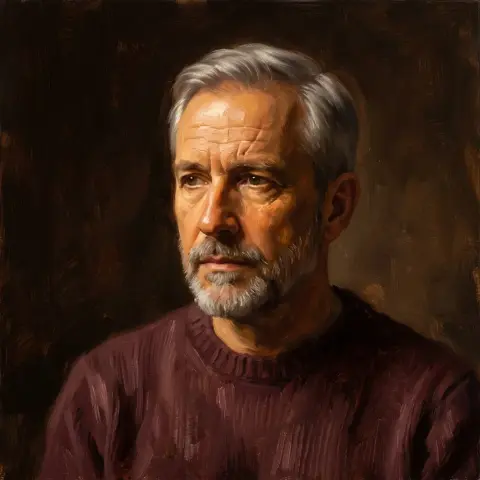 Referencia de estilo: Retrato al óleo con claroscuro cálido