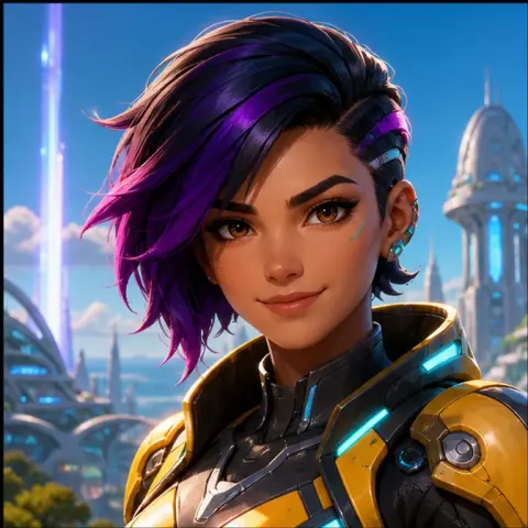 Overwatch-inspired style reference