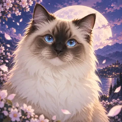 Ragdoll Cat · Anime style reference