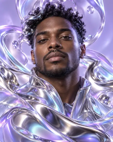 Iridescent glass style reference