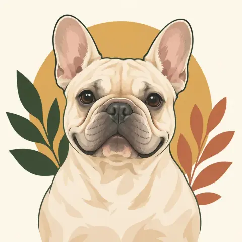 French Bulldog · Vector style reference