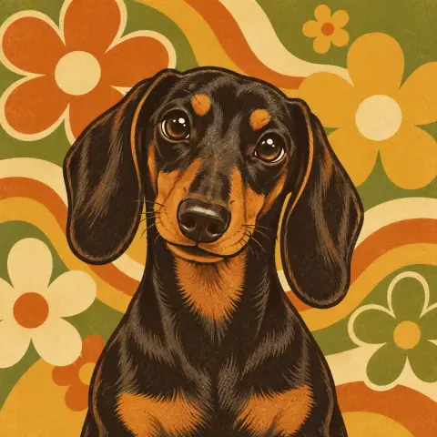 Dachshund · Retro Cartoon style reference