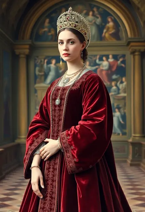 Referencia de estilo: Retrato real de terciopelo