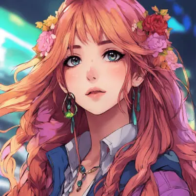 Referencia de estilo: Anime floral