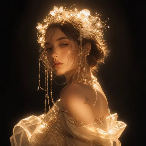 Golden fairytale style reference