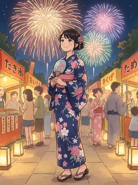 Referencia de estilo: Yukata pintado a mano