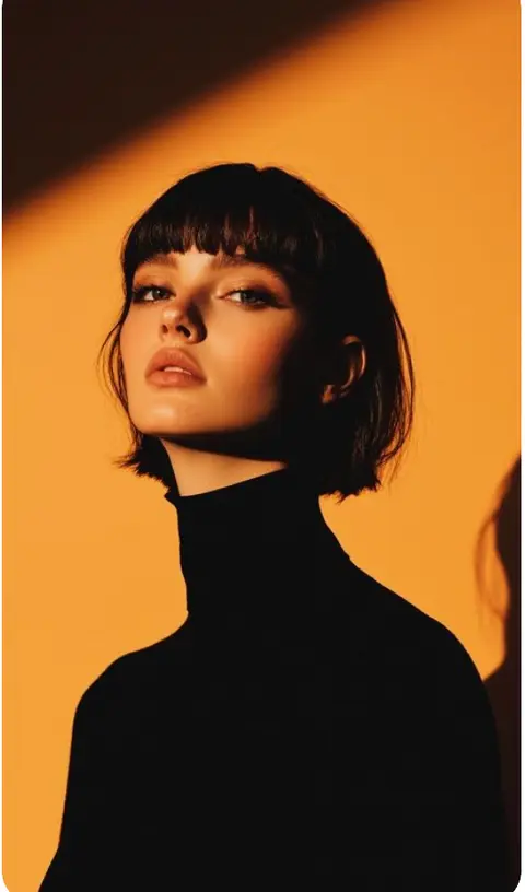 Referencia de estilo: Luz editorial naranja